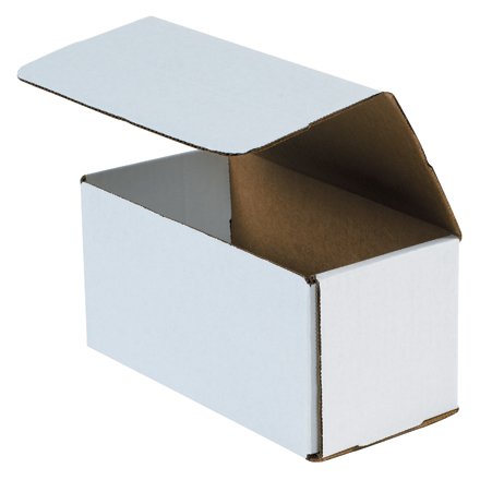 8 x 4 x 4" White Corrugated Mailers