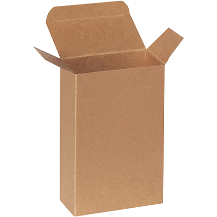 5 <span class='fraction'>1/2</span> x 3 x 8 <span class='fraction'>1/2</span>" Heavy Duty Kraft Reverse Tuck Folding Cartons