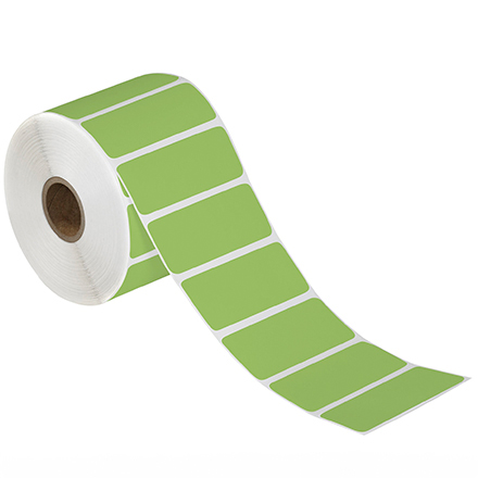 3 x 1" Green Desktop Direct Thermal Label