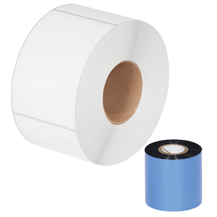 2.36" x 984' Black Thermal Transfer Ribbons - Wax